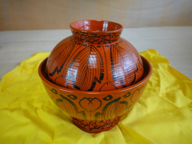 輪島塗 煮物椀 5客組 ■ 伝統的工芸品・漆器・食器・わじま・慶塚漆器工房・昭和レトロ・長期保管品・高級・美品・日本 ★ USED IN JAPAN_2