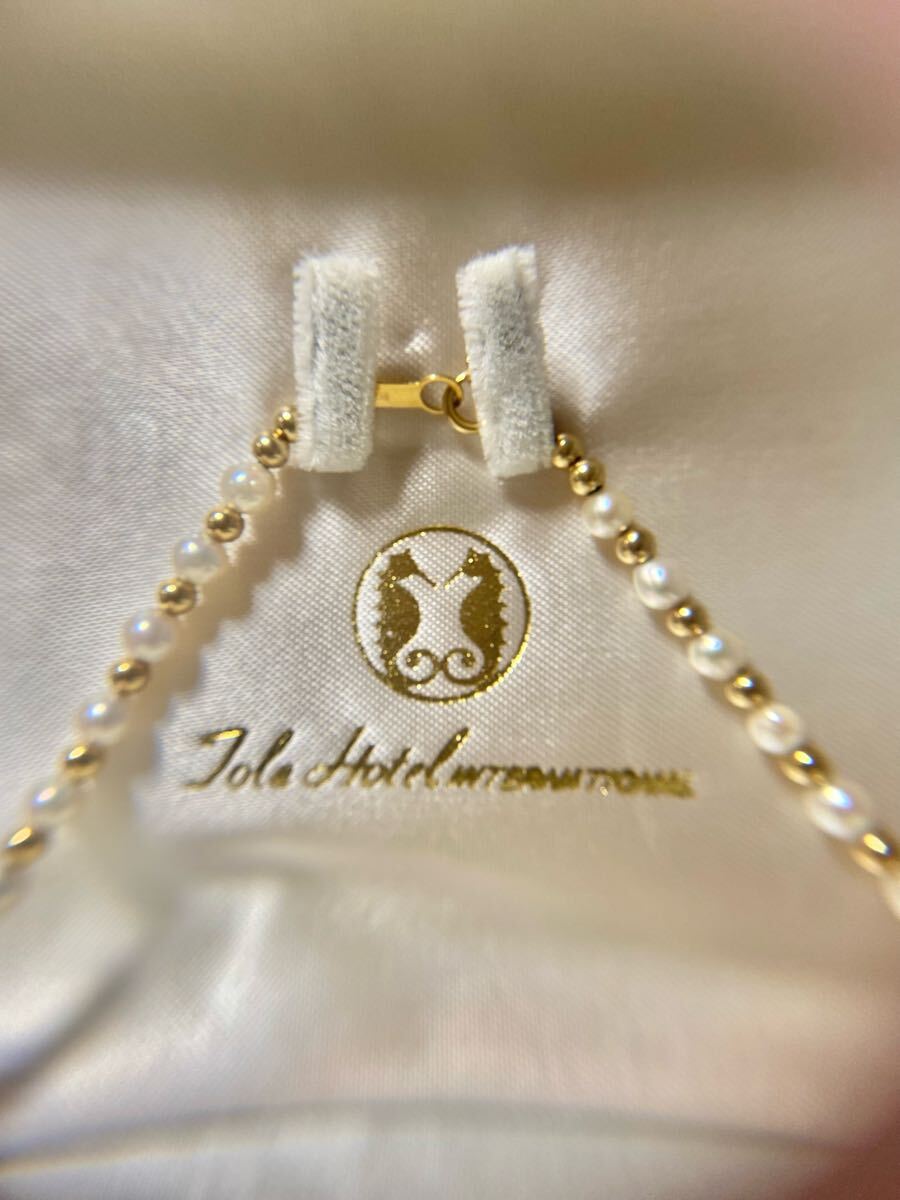 K18 ベビーパール　ネックレス 本真珠_2