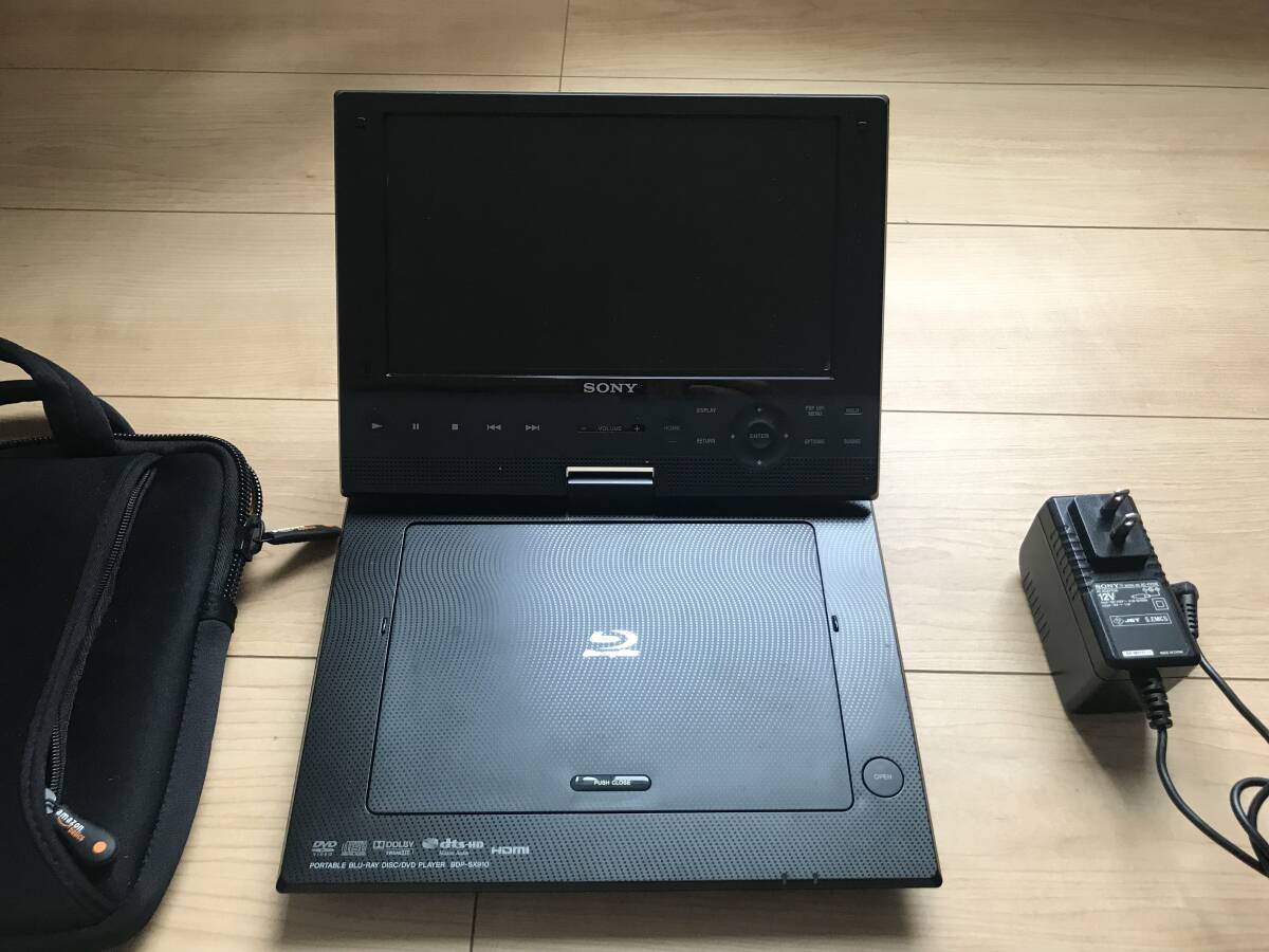1円スタート　美品　使用回数少【SONY　BDP-SX910】ポータブルブルーレイプレーヤー・DVDプレーヤー　動作確認済み_4