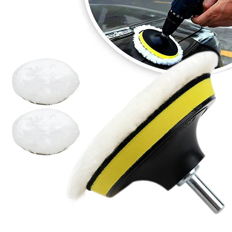 ポリッシャー バフ 洗車 24点セット スポンジ 丸軸付 六角軸 車磨き スポンジ 研磨 艶出 80mm 工具 電動用 仕上げ 家具_4