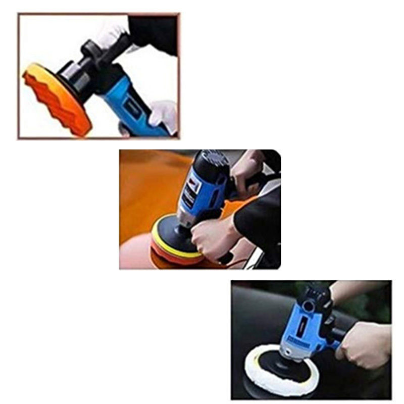 ポリッシャー バフ 洗車 24点セット スポンジ 丸軸付 六角軸 車磨き スポンジ 研磨 艶出 80mm 工具 電動用 仕上げ 家具_7