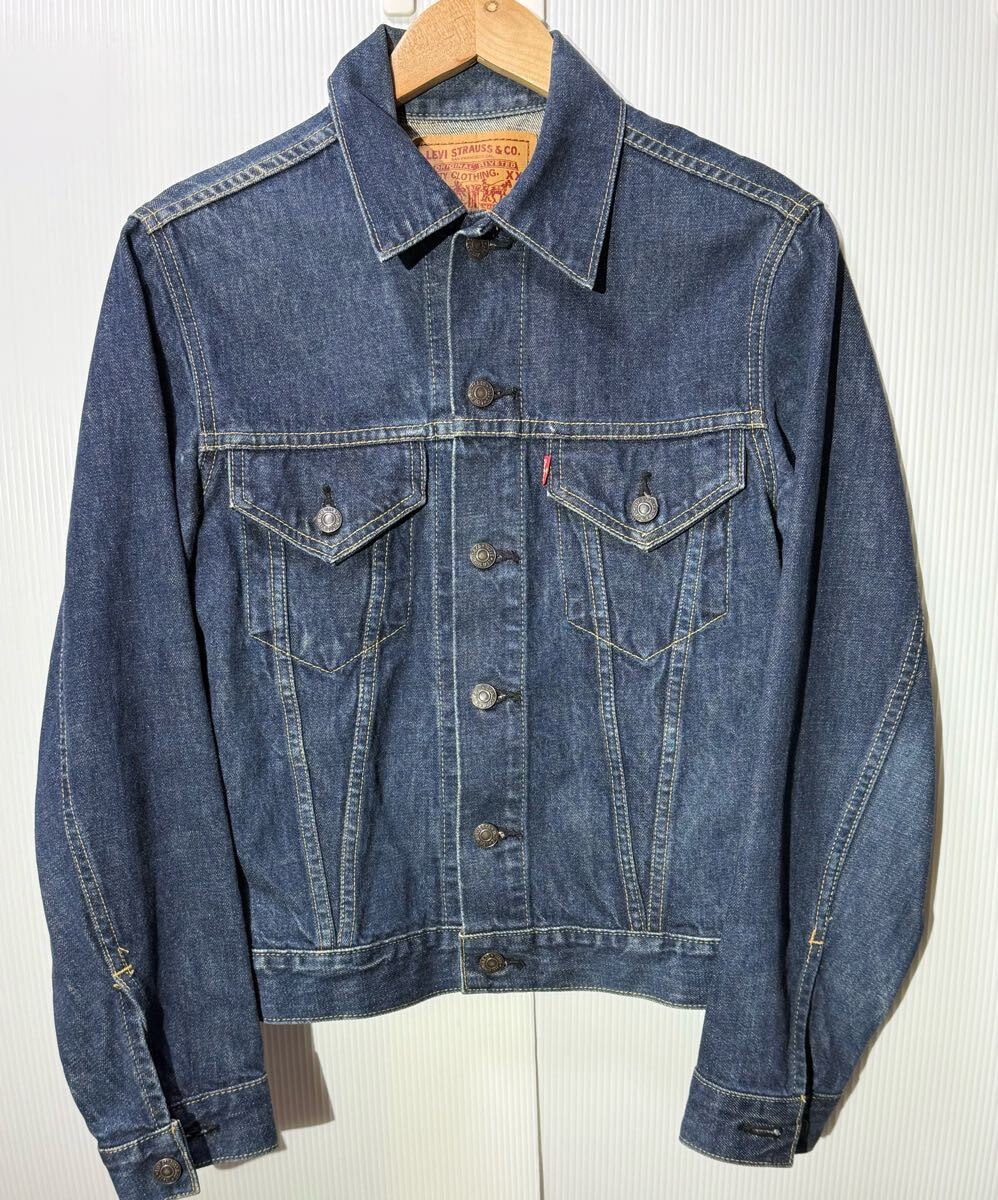 90s Levi's 71557 3rd BIG E ヴィンテージモデル Gジャン 36 濃紺 日本