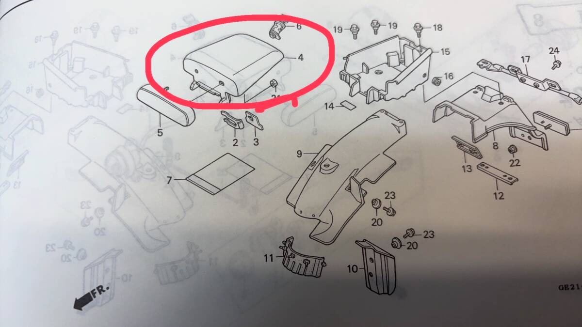 【NS50F】　AC08　純正リアカバー　　　H6　　　　　　_8