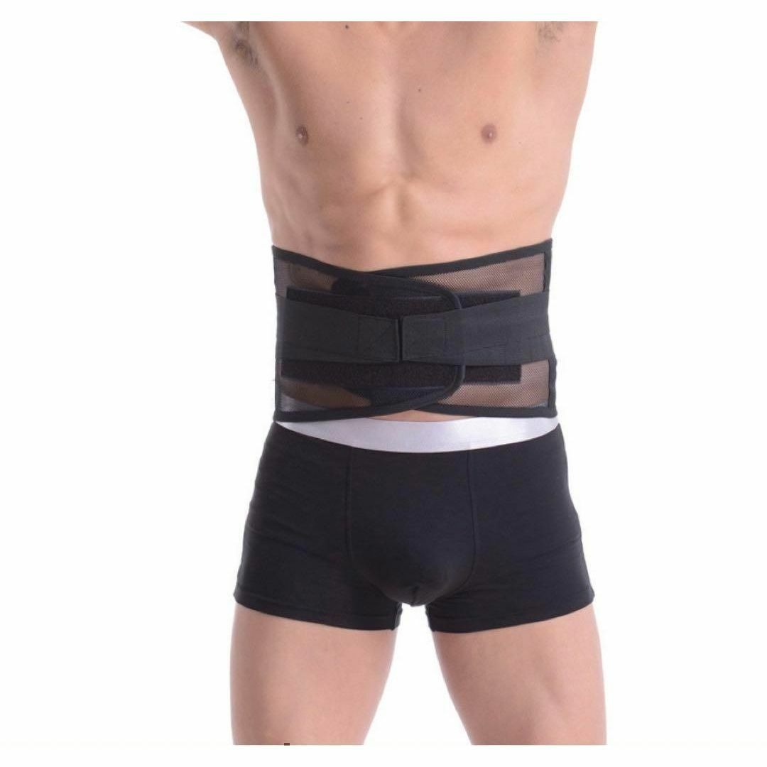 腰痛ベルトXXLサポーター　腰痛 ベルト コルセット サポーター サポートベルト 腰ベルト 骨盤ベルト 腰痛コルセット 　ブラック　男女兼用_4