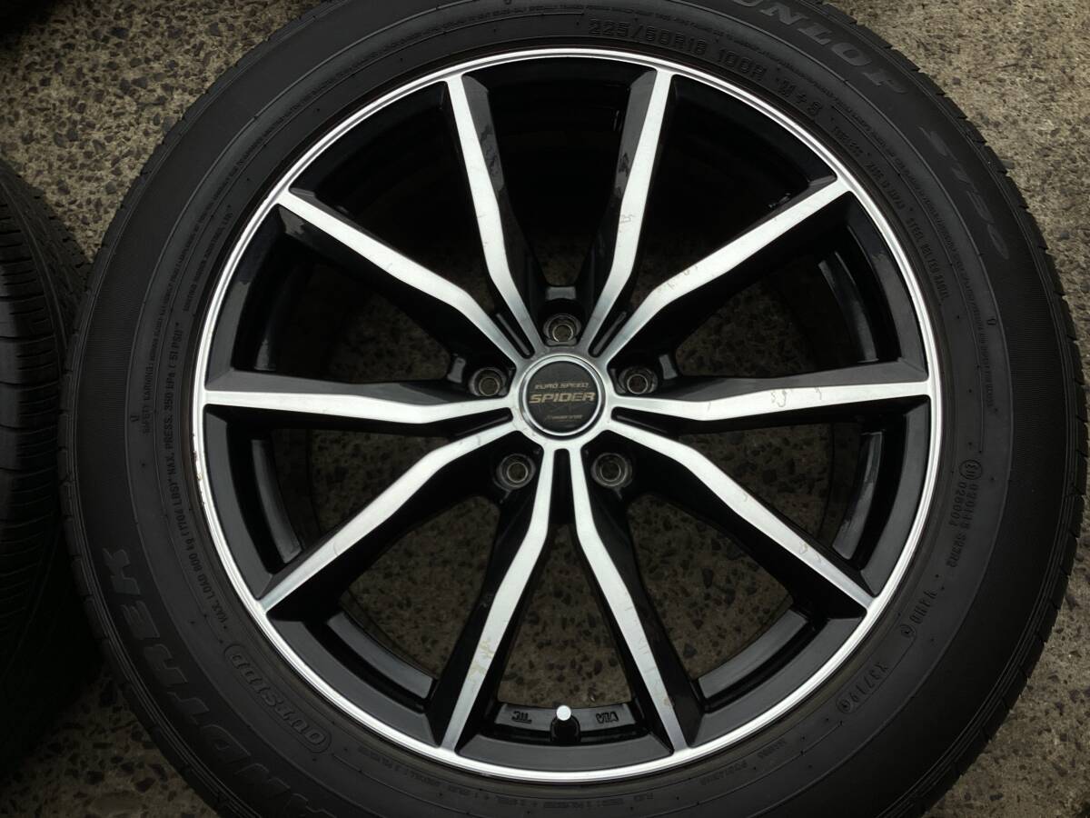 M8425 EuroSpeed ユーロスピード SPIDER X 18インチ 8J +45 114.3/5H＆225/60R18 夏タイヤ 4本_3
