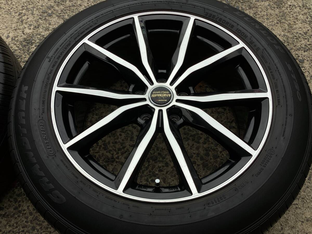 M8425 EuroSpeed ユーロスピード SPIDER X 18インチ 8J +45 114.3/5H＆225/60R18 夏タイヤ 4本_4