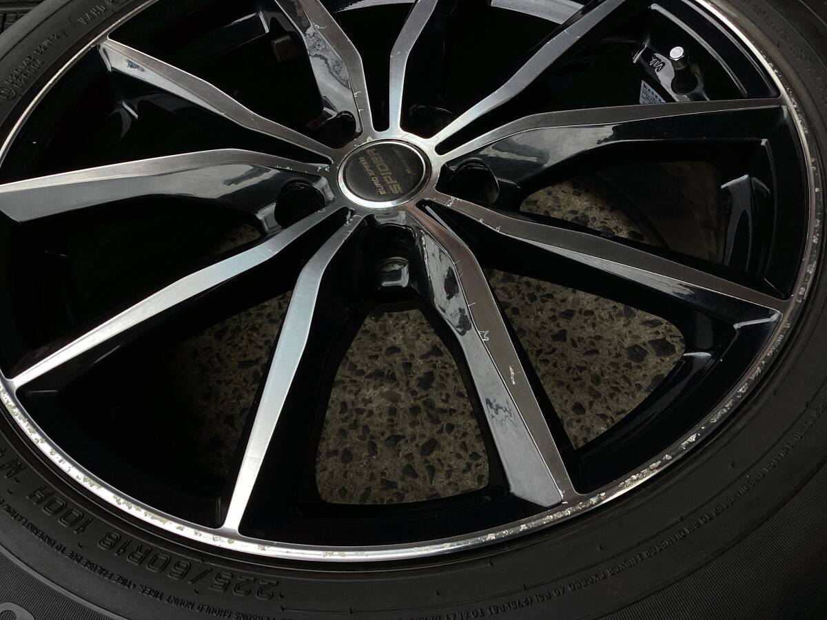 M8425 EuroSpeed ユーロスピード SPIDER X 18インチ 8J +45 114.3/5H＆225/60R18 夏タイヤ 4本_6