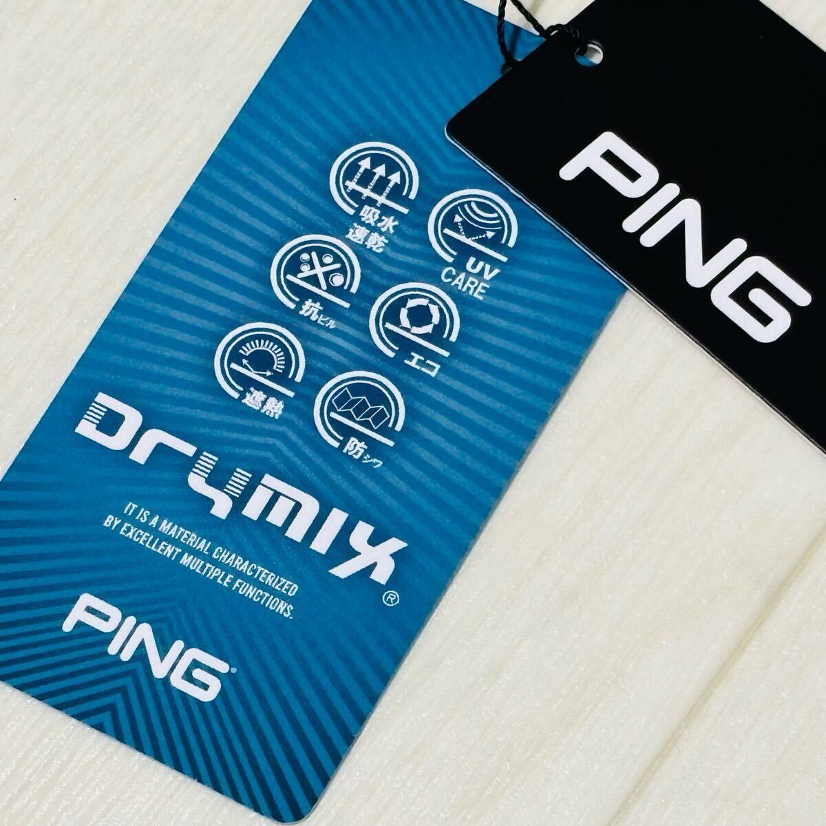 新品☆PING GOLF ピン ゴルフ ボタニカルロゴデザイン 吸水速乾 半袖