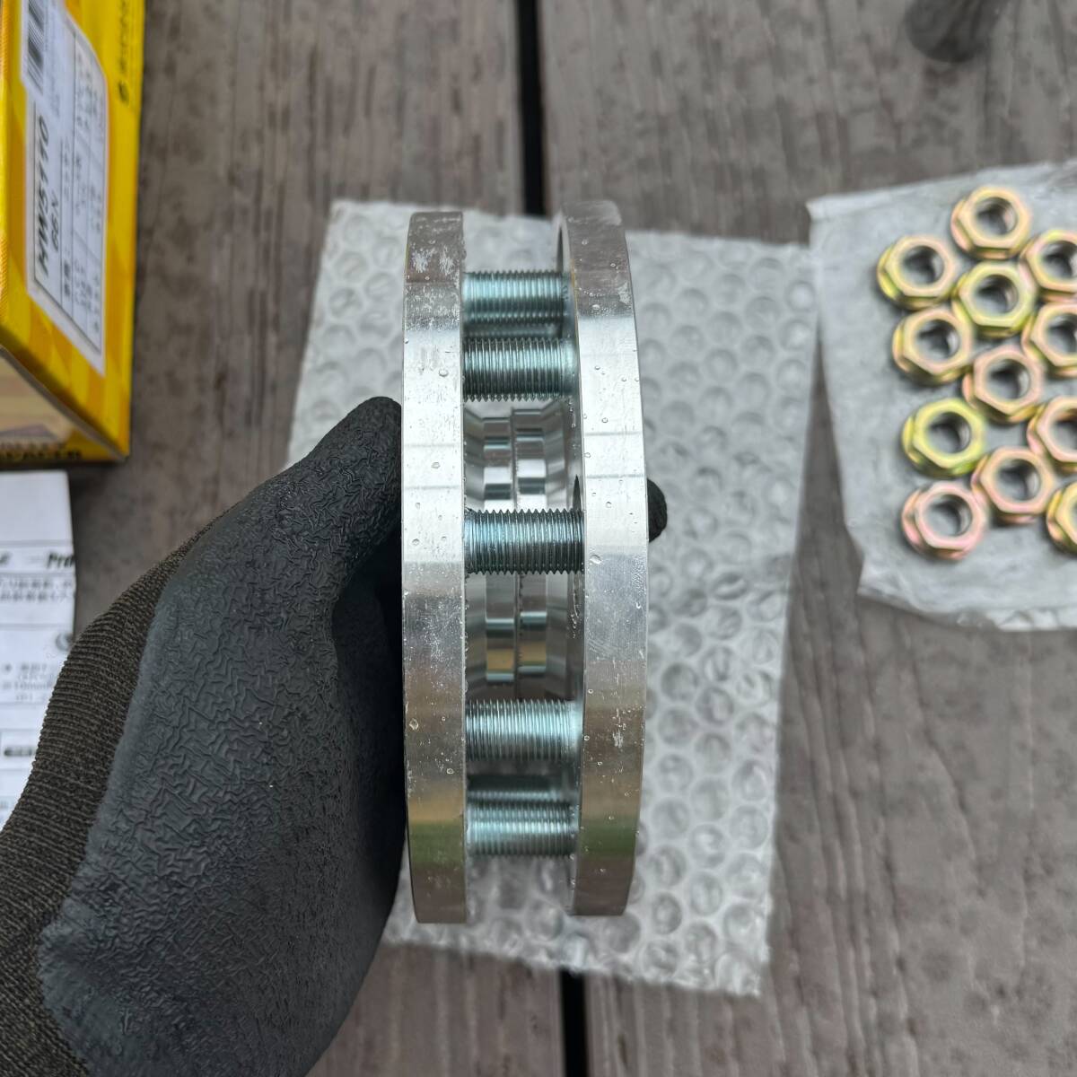 シンセイ ワイドトレッド スペーサー ワイトレ PCD:114.3 5H 5穴 M12xP1.25 厚み:10mm ハブ径:66mm_10