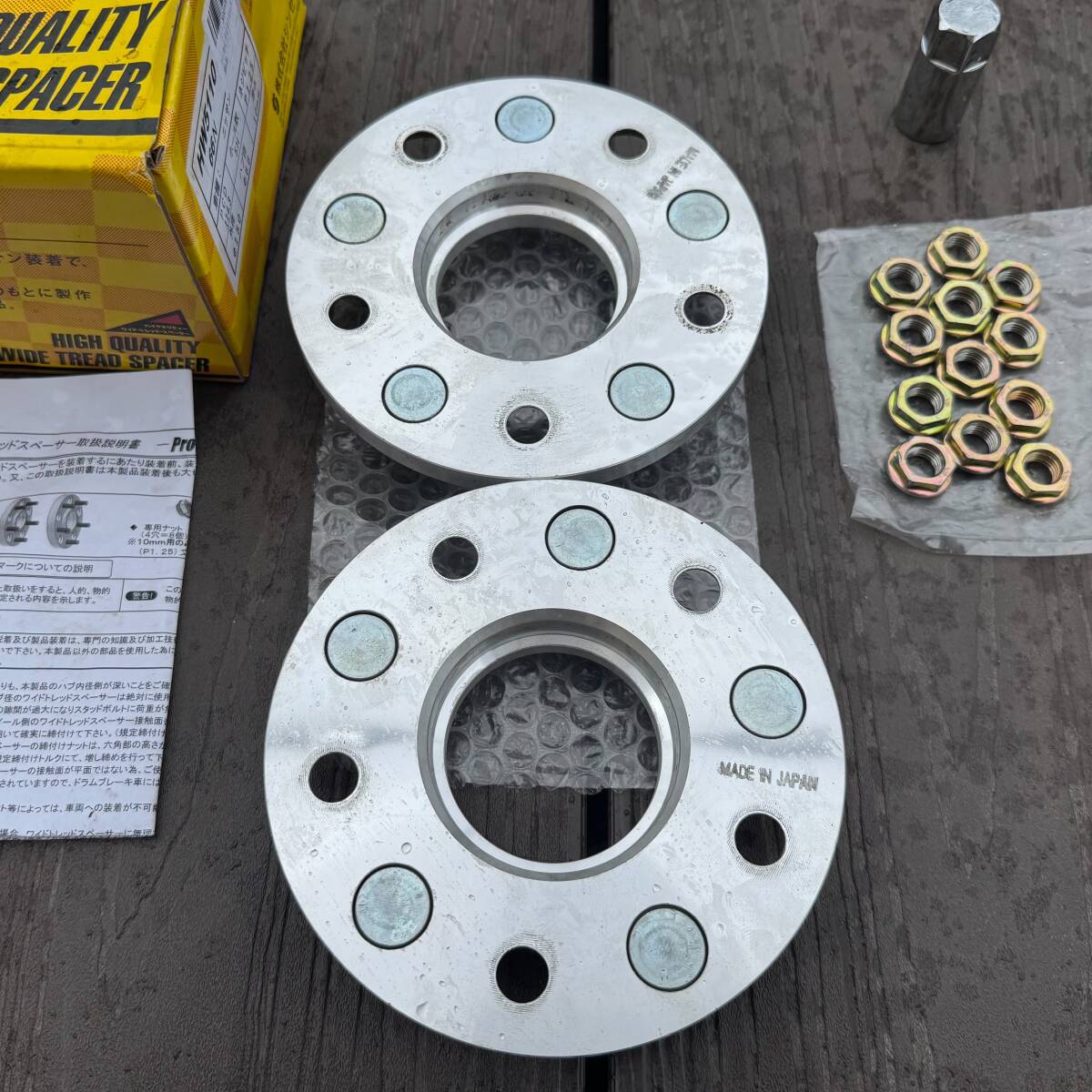 シンセイ ワイドトレッド スペーサー ワイトレ PCD:114.3 5H 5穴 M12xP1.25 厚み:10mm ハブ径:66mm_8