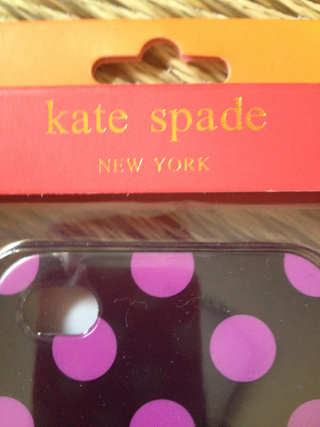 iPhone4 4sシリコンケース カバー ケイトスペードkatespade 水玉_3