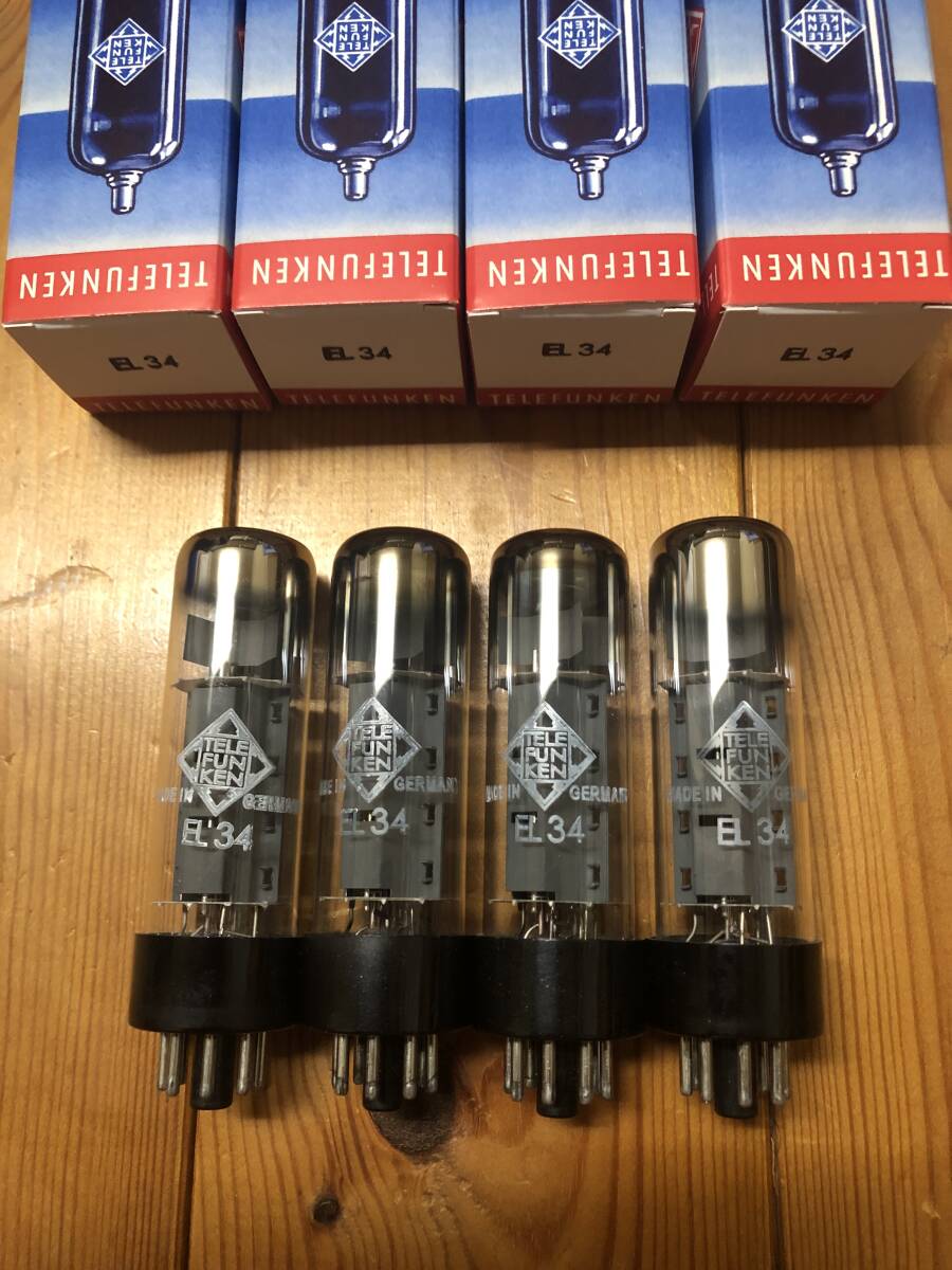 ☆テレフンケン TELEFUNKEN EL34/6CA7 Made in Germany クアッド NOS☆_1