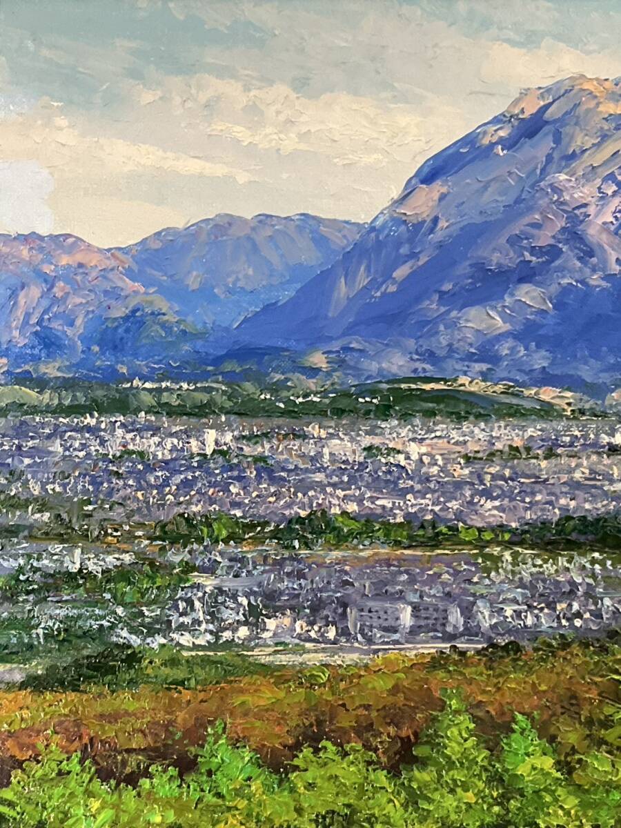 秋田県　太平山　風景画 額装　2000.10/15作 秋田県 太平山 風景画 額装 2000.10/15作 秋田県 太平山 風景画 額装