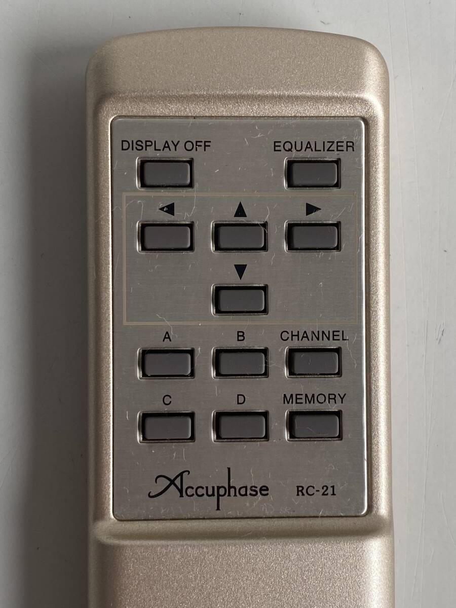 ⑰t340◇Accuphase アキュフェーズ◇リモコン RC-21 オーディオ機器 DG