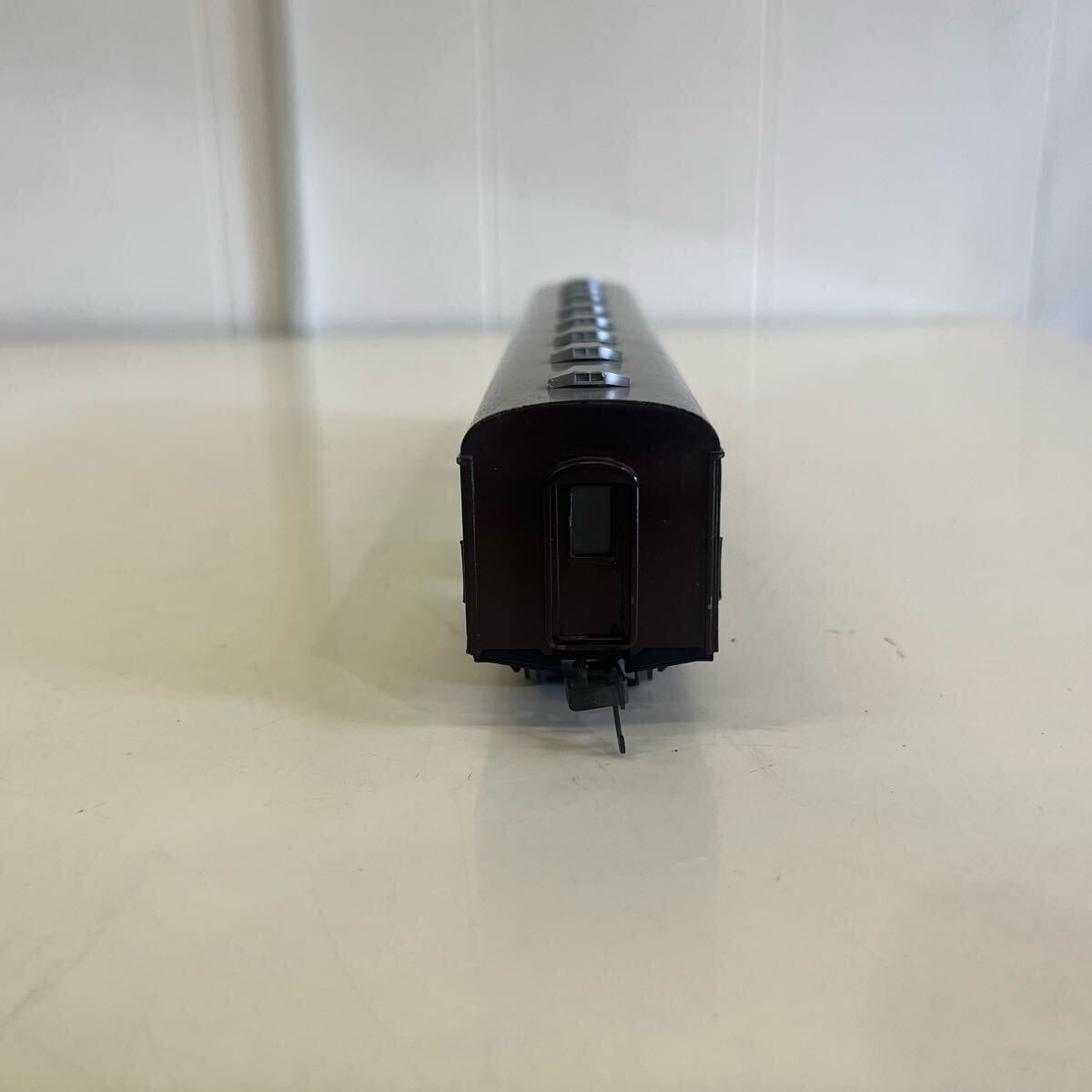 天賞堂 国鉄 オユ12 郵便車 茶色 HOゲージ 鉄道模型 外観良好_4