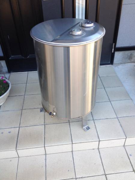中古 長府 オイルタンク M19－040 丸型灯油タンク 85L(給湯設備 