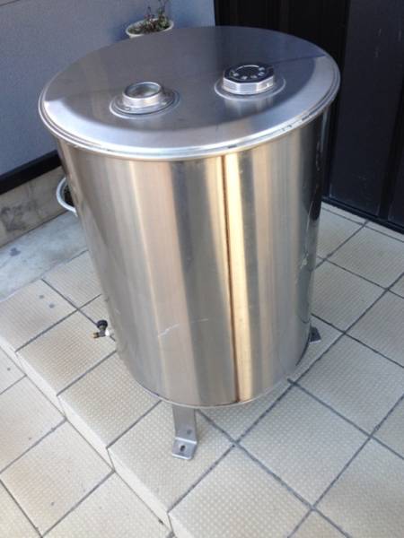 中古 長府 オイルタンク M19－040 丸型灯油タンク 85L(給湯設備
