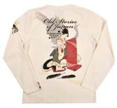 新品/粋狂/ロンT白L/鶴の恩返し/SYLT-097/東洋テッドマン