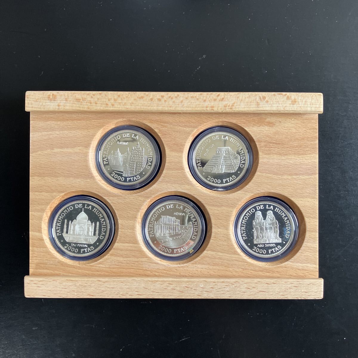 1996年 ユネスコ世界遺産 シルバーコインセット 2000ペセタ銀貨
