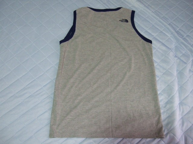 処分　未使用　THE NORTH FACE　ノースリーブシャツ　グレイ　Ｌ_3