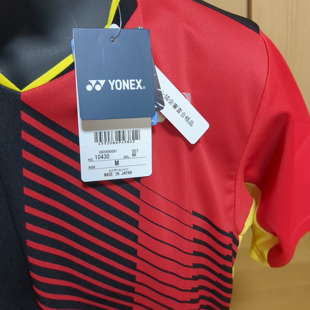 ★新品未使用★ヨネックスゲームシャツ★品番/10430★サイズ/Ｍ（UNI）★カラー/ブラック_6