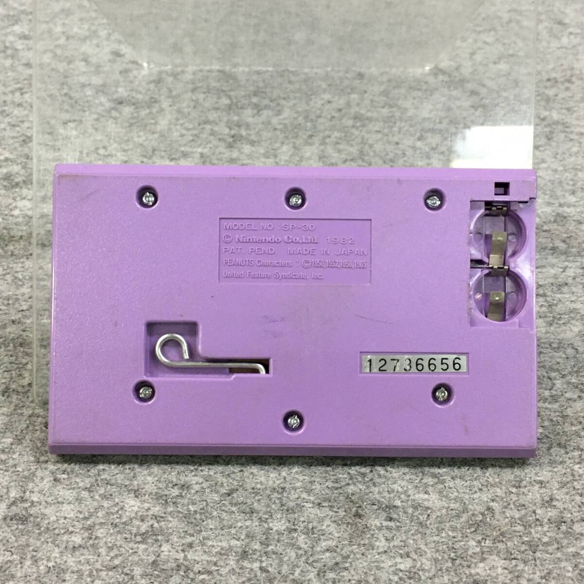 KH730 任天堂 Nintendo ゲーム ウォッチ スヌーピーテニス SP-30 1982 