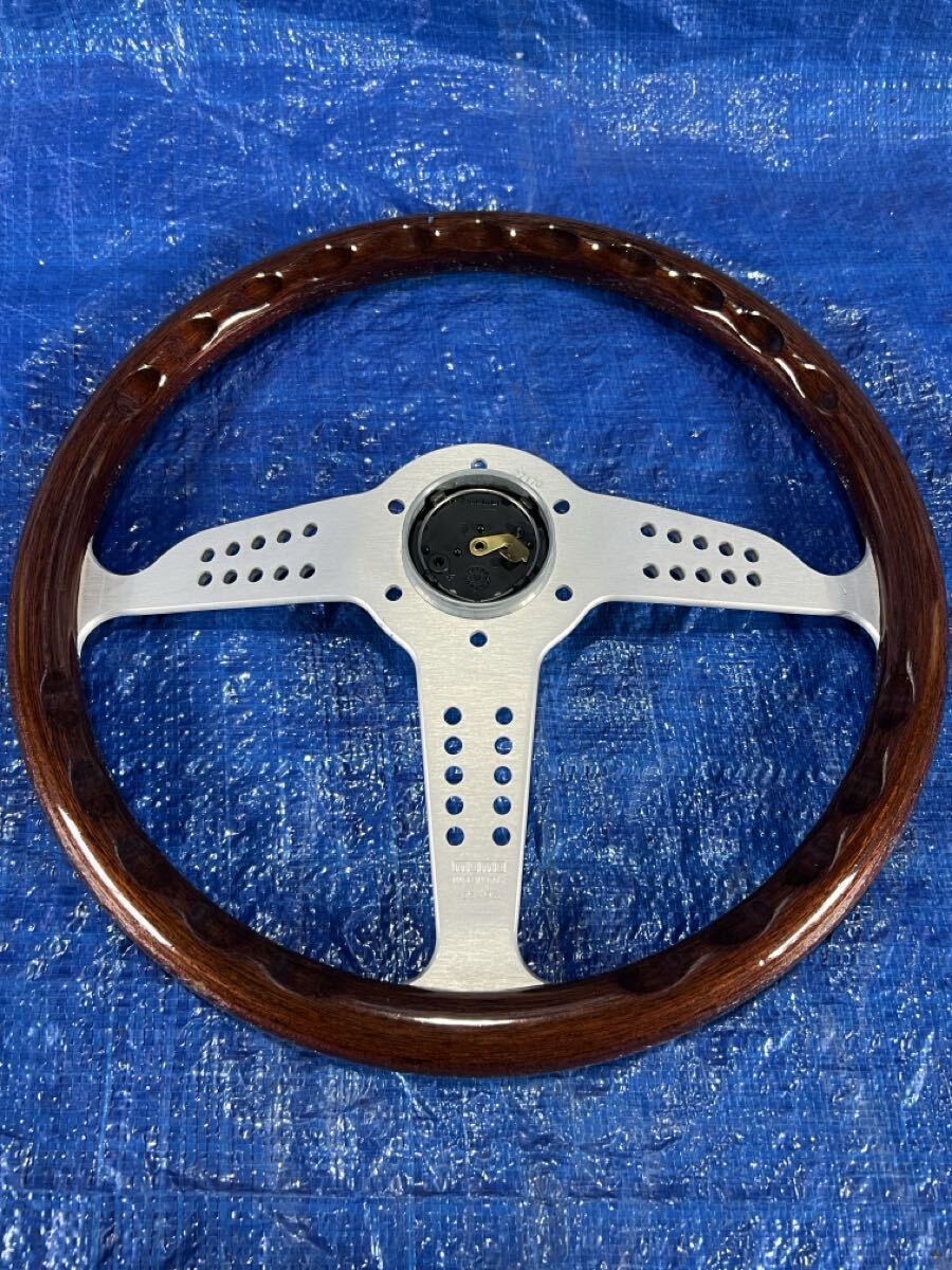 美品 MOMO Super Grand Prix 350mm ステアリング ウッド ブラウン 当時