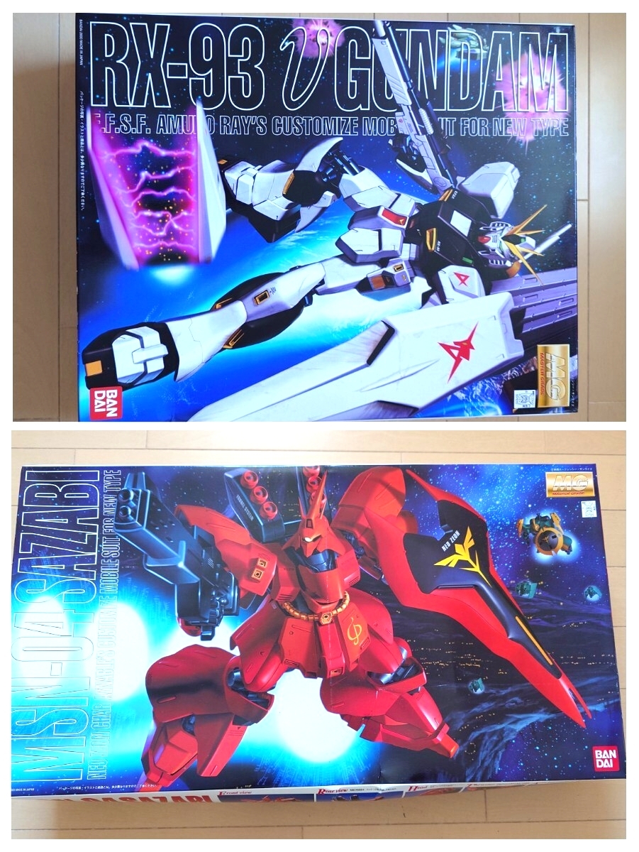 MG 1/100 RX-93 νガンダム ＆ MSN-04 サザビー セット 未組立品_1