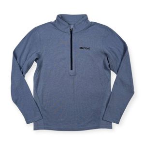 Marmot マーモット ハイネック ハーフジップ 長袖 シャツ サイズ S /レディース/水色/ア