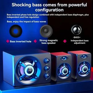 USB電源付き有線スピーカーだから音が良いサブウーファー搭載2.1ステレオデスクトップPC