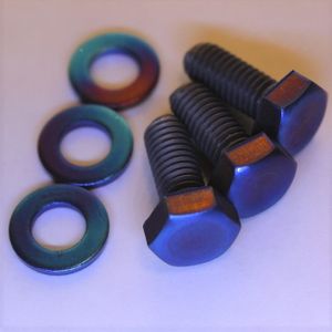 チタン ナンバーボルト 3個 日産 リーフ ノート E12 セレナ C27 ジューク キューブ マー