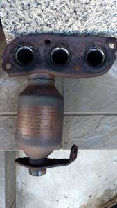 KF-VE NA 触媒 インマニ側段差解消、拡張加工 エッセ、ミラ、ムーヴ等 純正KF-VE触媒加工