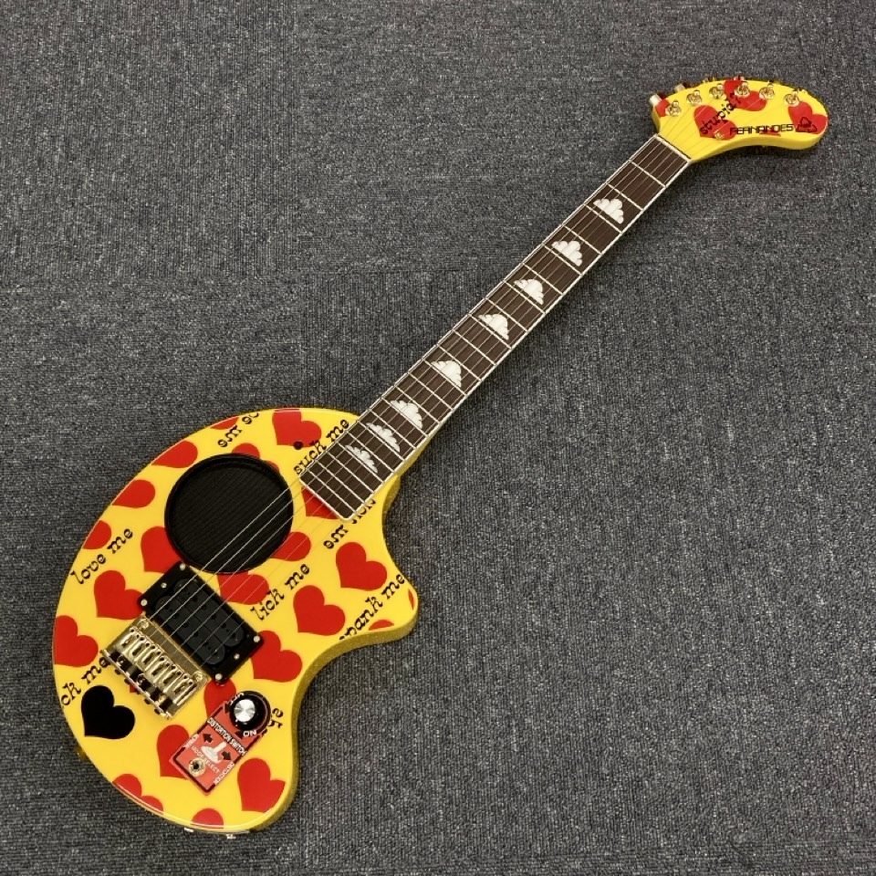 美品】FERNANDES YELLOW HEART-ZO hide / フェルナンデス イエロー
