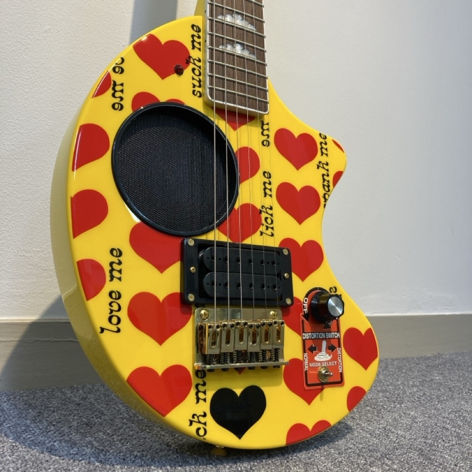 美品】FERNANDES YELLOW HEART-ZO hide / フェルナンデス イエロー