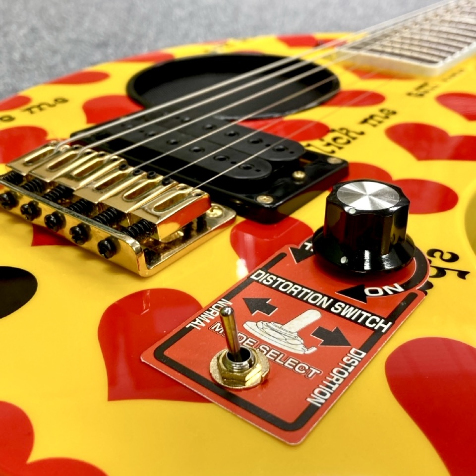 美品】FERNANDES YELLOW HEART-ZO hide / フェルナンデス イエロー