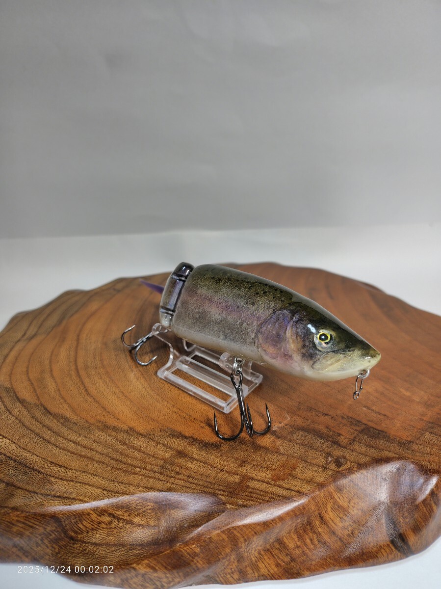 年末特別限定 剥製魚皮ルアーカスタム544 タイニークラッシュ ニジマス