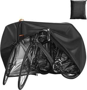 防水自転車カバー 29インチ2台まで対応 収納袋付きブラック 182B1774
