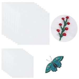 水溶性シート 刺しゅう用水溶性シート 16枚セット 刺繍用下地シート 水溶性転写紙 透明