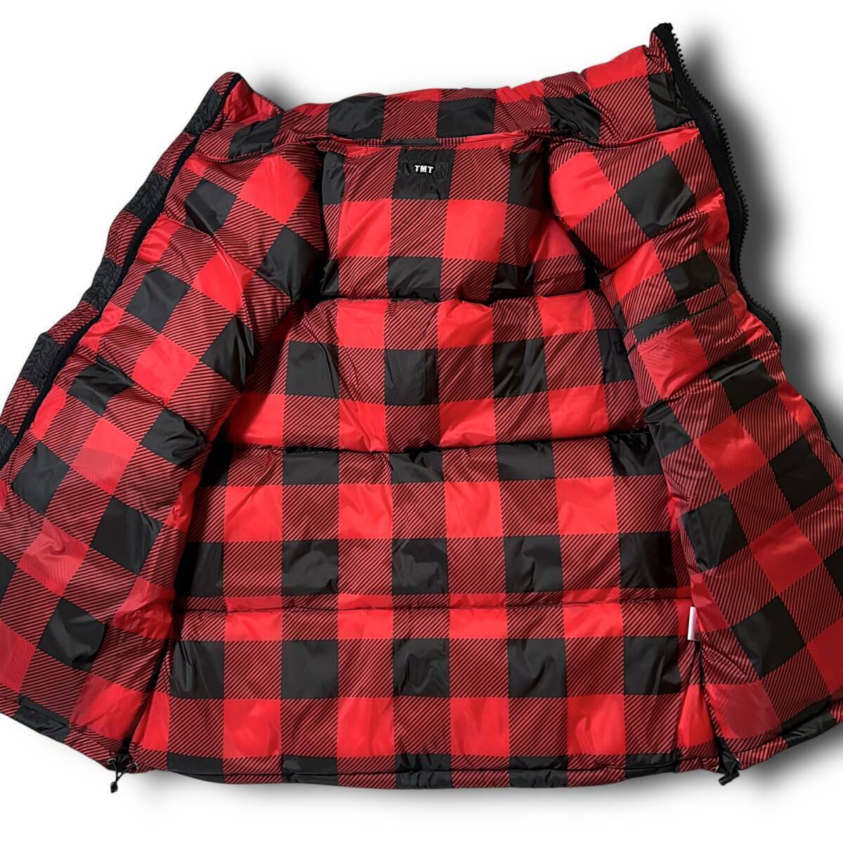 新品 TMT ティーエムティー 定価6.6万 BUFFALO CHECK DOWN VEST 軽量
