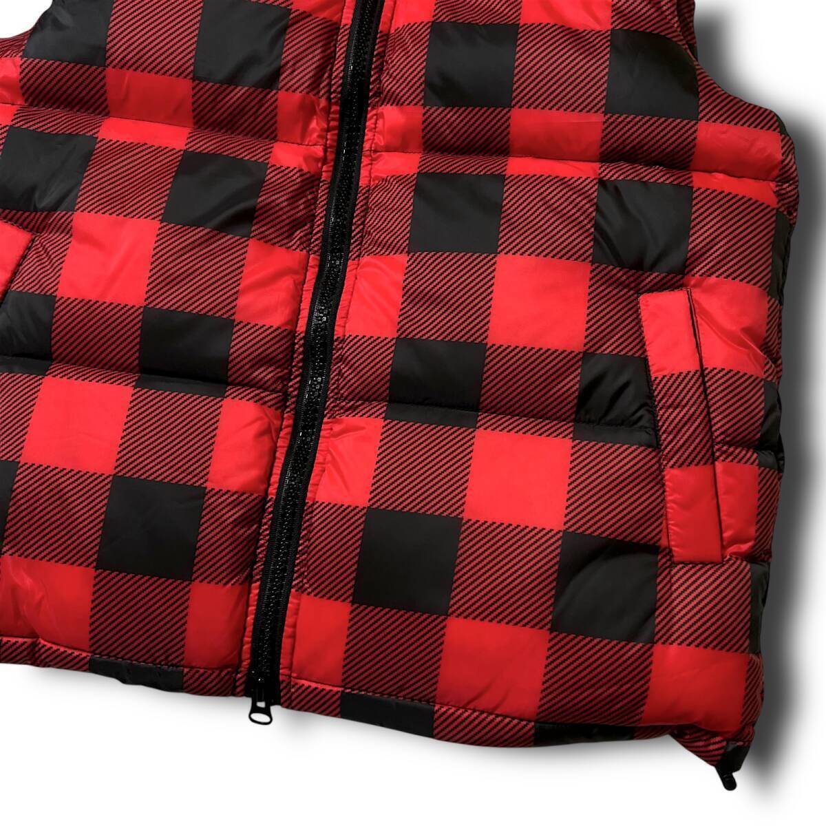 新品 TMT ティーエムティー 定価6.6万 BUFFALO CHECK DOWN VEST 軽量