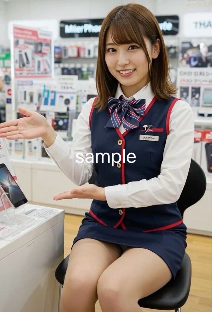 タレント モデル ショップ コスプレ パンチラ 光沢写真 A4サイズ 