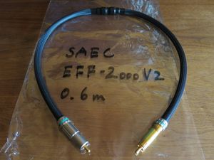 SAEC 同軸デジタルケーブル【EFF-2000/V2 0.6m】訳アリ/送料430円/COAXIAL/Wiimなどネッ