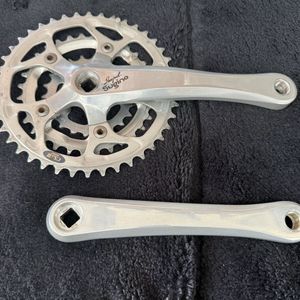 1990s SUGINO INPEL クランクセット175mm トリプルギア付　CSS3 SUGINO OLD MTB ATB vint