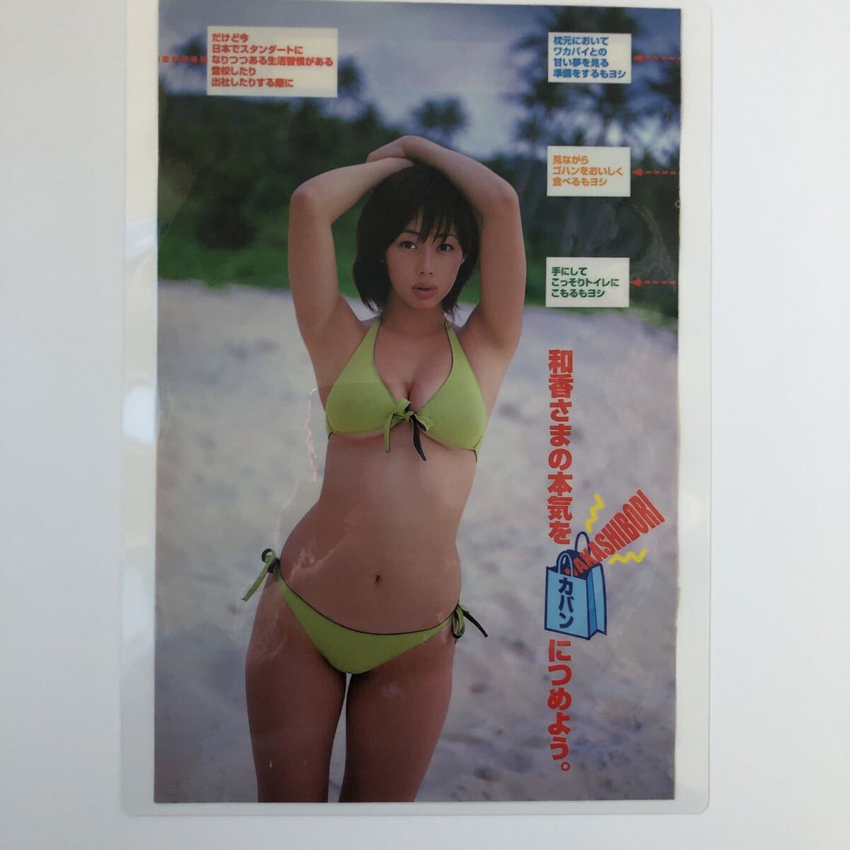 井上和香 ヤングマガジン2004.5.31 B5 7p 厚ラミネート加工(タレント