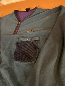 1994年 made in USA patagonia el capilene pullover Lsize bluegrass 雪なしタグ カヤッ