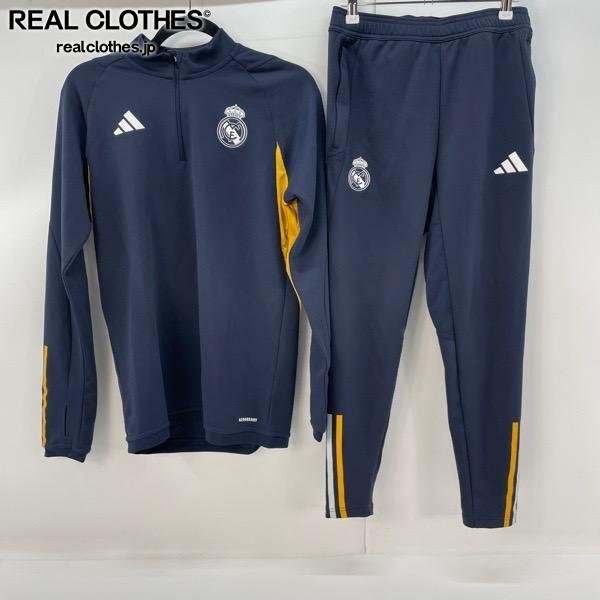 上下セット アディダス レアルマドリード トレーニングトップ パンツ M/L ☆adidas/アディダス レアルマドリード トレーニングトップ/パンツ