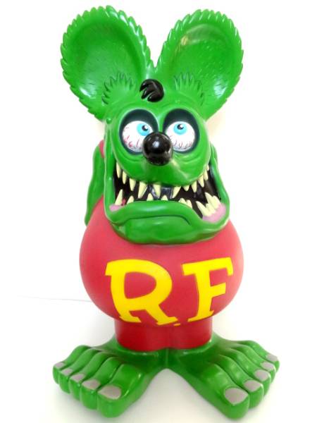 ラットフィンク　BIG サイズバンク【美品】　高さ約60センチ ラットフィンク 60cm フィギュア BIG RATFINK 特大 貯金箱 レア