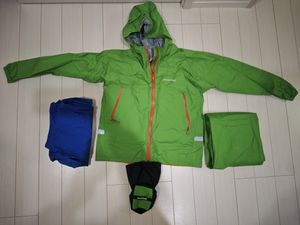 モンベル 160 上下 レインウェア ミズノ ベルグテック women Mサイズ