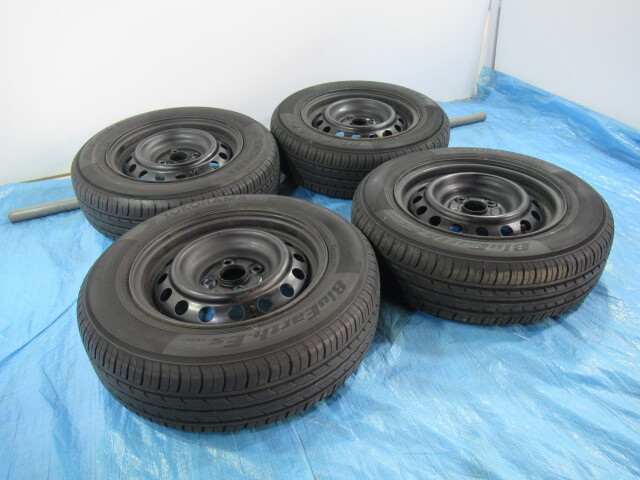 175/70R14 夏タイヤ YOKOHAMA トヨタ純正鉄 14インチ 5.5J 4H/100 ET40