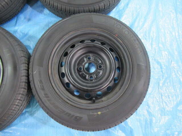 175/70R14 夏タイヤ YOKOHAMA トヨタ純正鉄 14インチ 5.5J 4H/100 ET40
